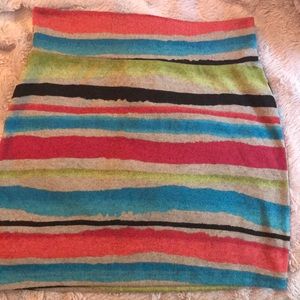 Stripped Mini skirt